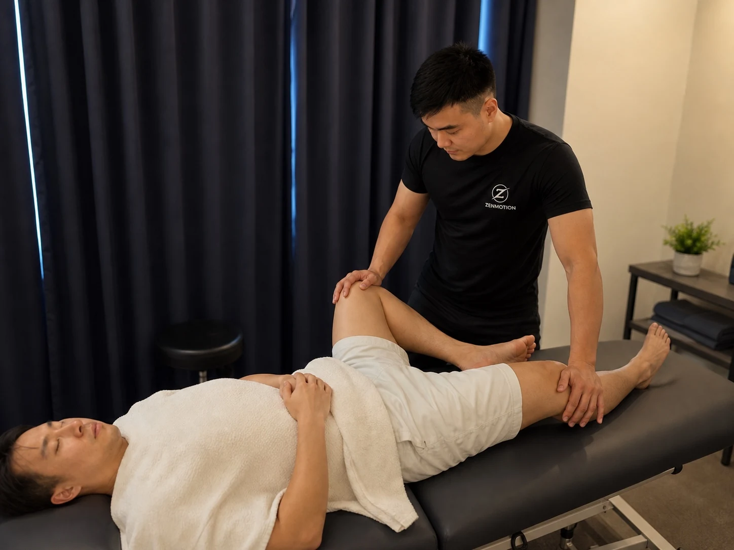 Hands-on ZenMotion sports massage session in Singapore